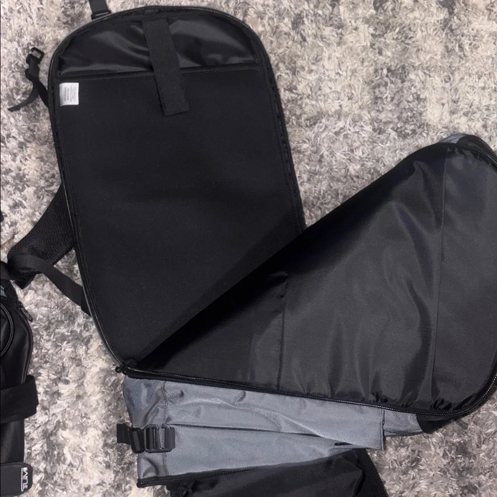 Gray Men's Backpack with Front Organizer Pockets